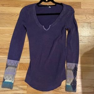 FREE PEOPLE purple thermal